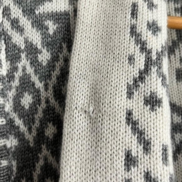 Talbots Open front Gray  Wool Cashmere Cardigan - Picture 4 of 8